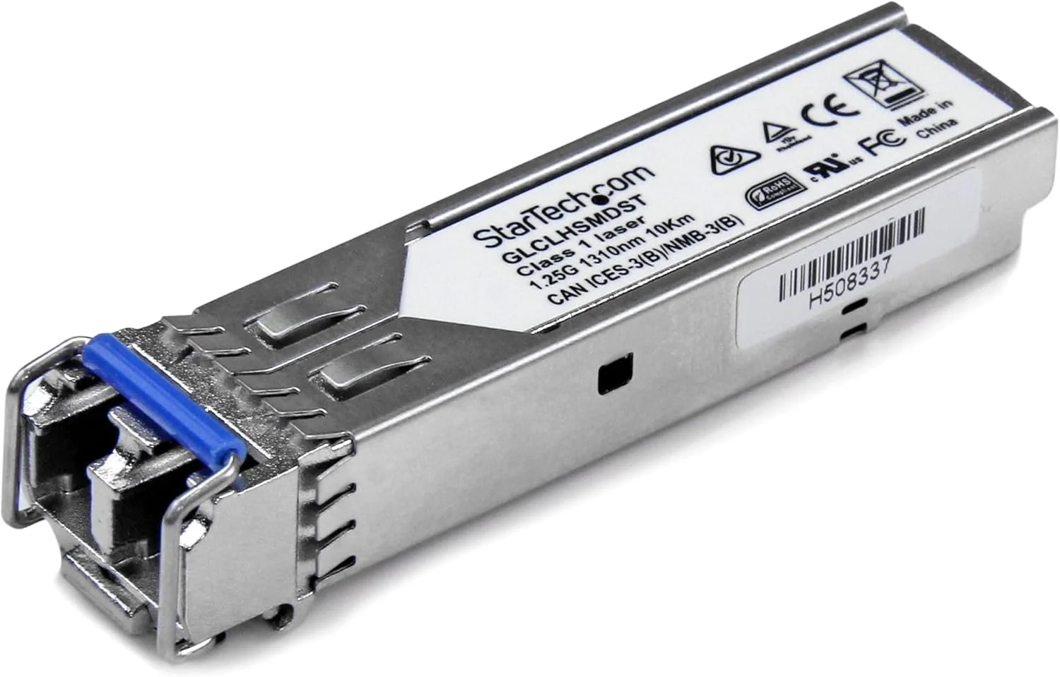 ماژول SFP سازگار با Cisco GLC-LH-SMD از StarTech.com - فرستنده و گیرنده فیبر نوری تک حالته 1000BASE-LX/LH - SFP گیگابیتی - LC 10 کیلومتر - 1310 نانومتر - DDM Cisco Firepower, ASR920, IE2000 (GLCLHSMDST)