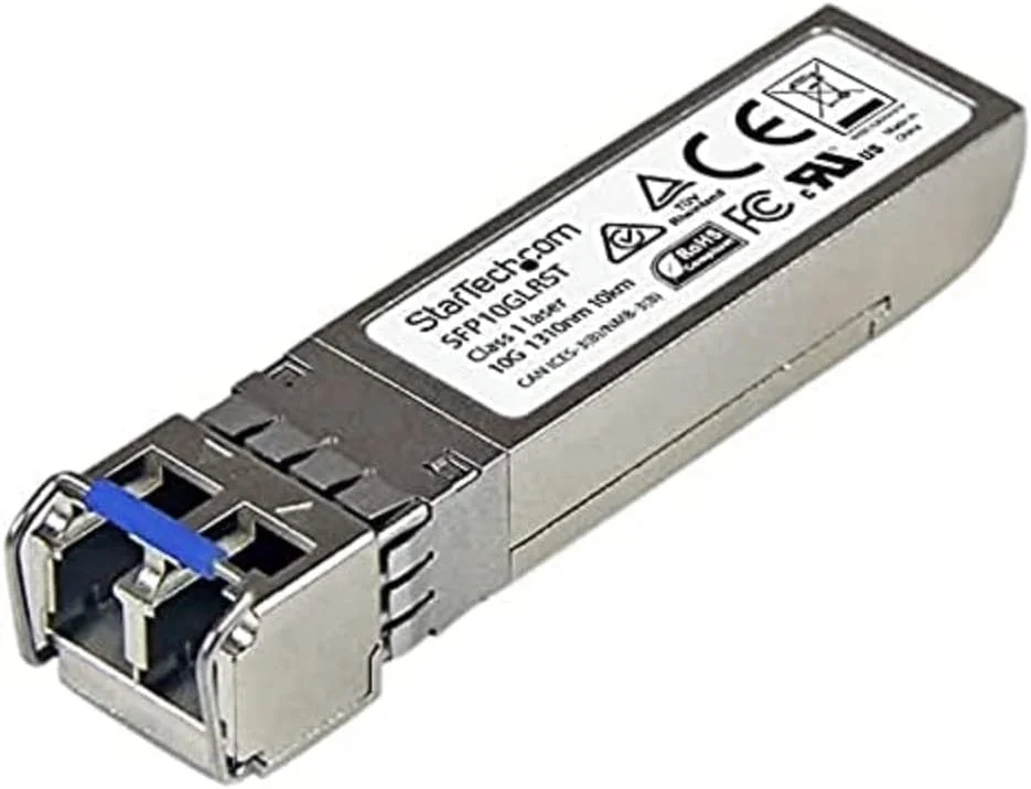 ماژول SFP+ سازگار با Cisco SFP-10G-LR از StarTech.com - فرستنده و گیرنده نوری SMF 10GBASE-LR - اترنت گیگابیتی 10GE SFP+ - LC 10km - 1310nm - DDM Cisco Firepower, ASR9000, C9300 (SFP10GLRST)