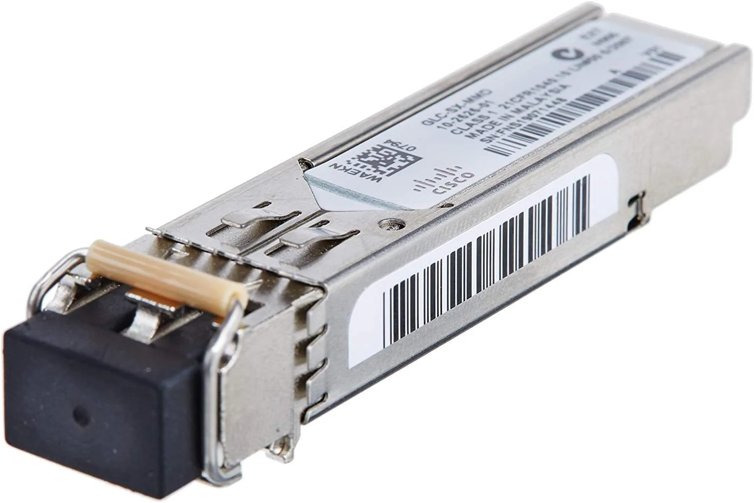 ماژول فرستنده و گیرنده سیسکو GLC-SX-MMD 1000BASE-SX SFP 850nm 550m LC MMF (بازسازی شده)