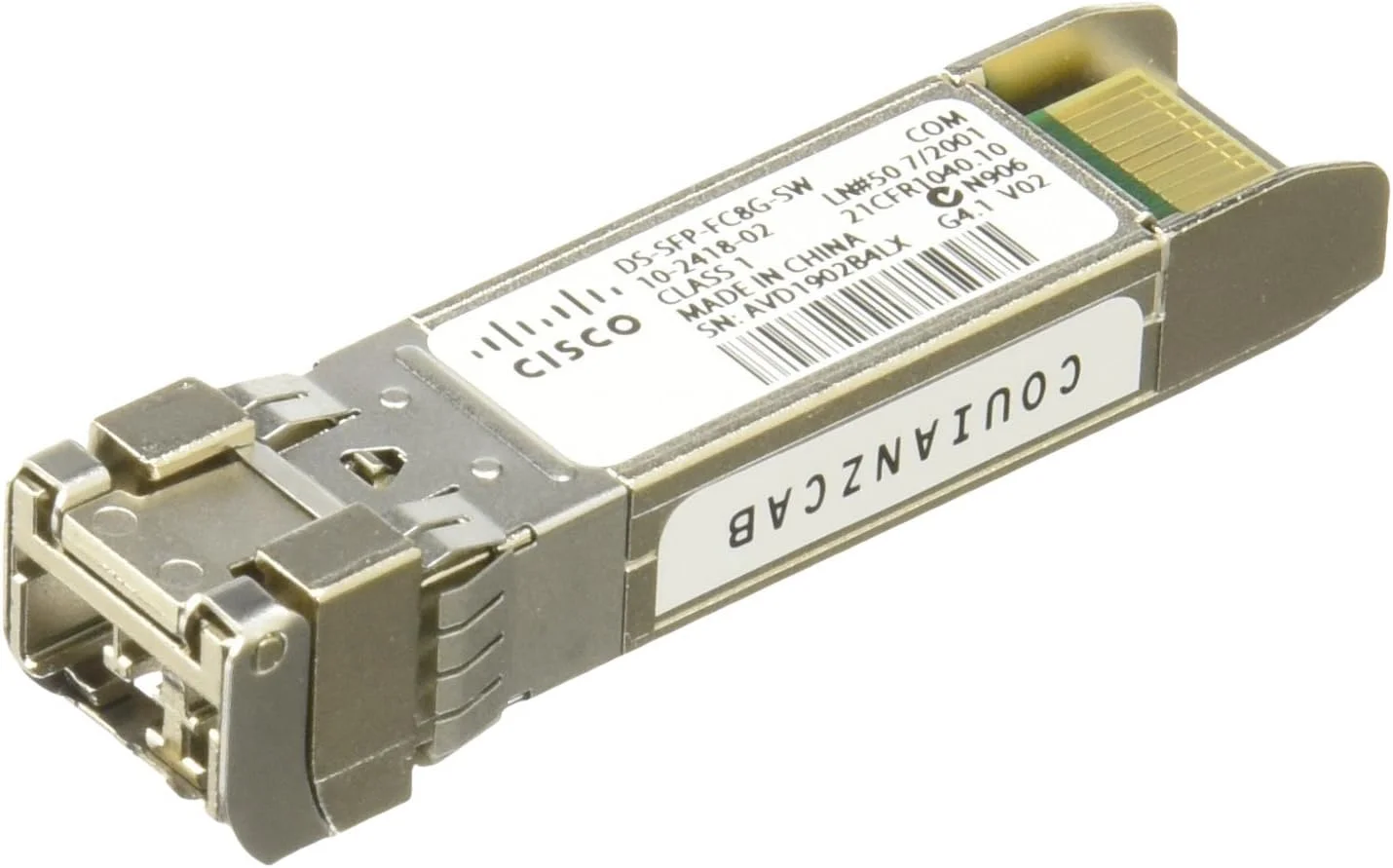 ماژول فرستنده و گیرنده فیبر نوری سیسکو DS-SFP-FC8G-SW 8GB (بازسازی شده)
