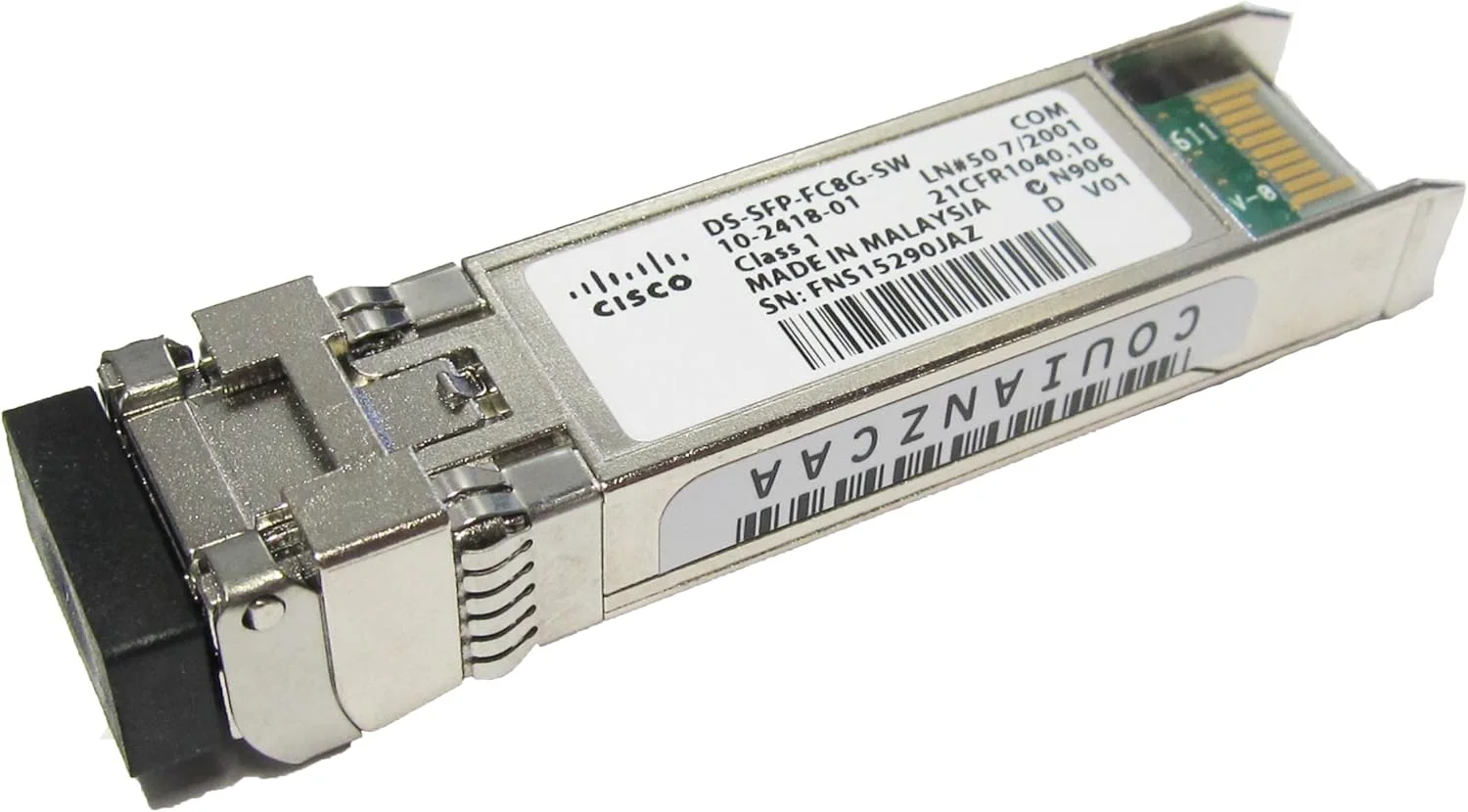 سیسکو DS-SFP-FC8G-SW= - کانال فیبر 8 گیگابیت بر ثانیه SW SFP+ LC - قطعه یدکی EN