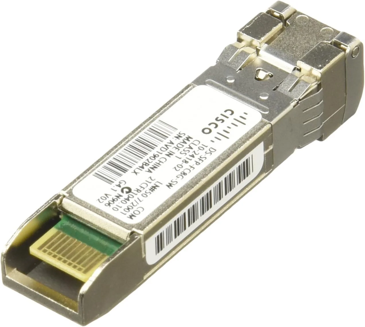 ماژول فرستنده و گیرنده فیبر نوری سیسکو DS-SFP-FC8G-SW 8GB (بازسازی شده)