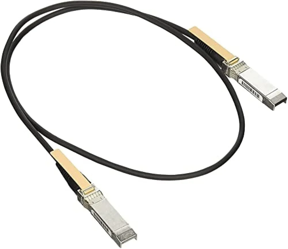 کابل اتصال مستقیم سیسکو 10G Twinax SFP+، پسیو، مجموعه کابل 30AWG، 1 متر، بژ (SFP-H10GB-CU1M=)