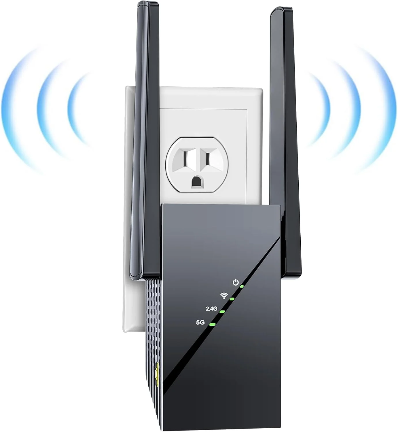 تقویت کننده اینترنت WiFi 6 مدل 2025 برای خانه، پوشش طولانی تا 1670 متر مربع، سرعت 3 گیگابیت بر ثانیه، اکسس پوینت دو بانده با سرعت بالاتر، تکرار کننده اینترنت بی سیم با پورت اترنت گیگابیتی، مش WiFi، راه اندازی با یک ضربه