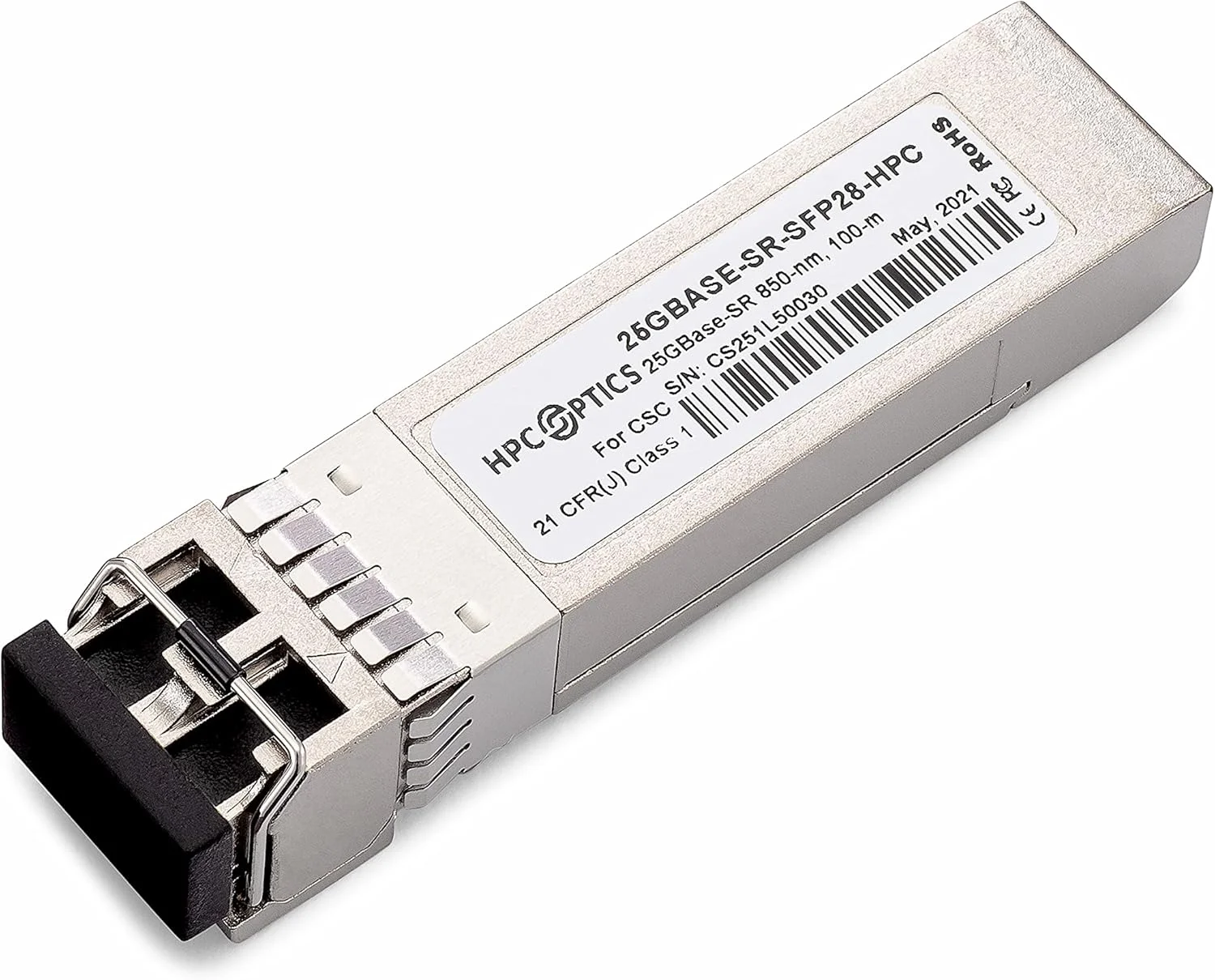 فرستنده و گیرنده نوری 25GBASE-SR SFP28 سازگار با سیسکو SFP-25G-SR-S | 25G SR OM4 MMF SFP-25G-SR-S-HPC