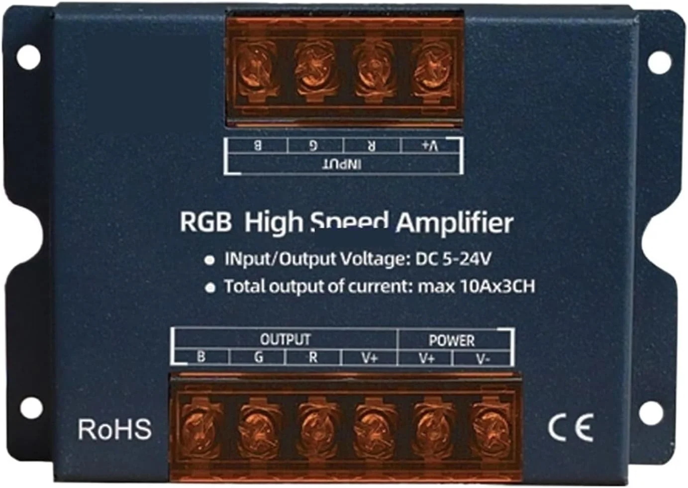 تقویت کننده نوار نور ال ای دی RGB/RGBW، تکرار کننده توان، توان بالا، تقویت کننده همزمان سرعت بالا 5-24 ولت (تقویت کننده سرعت بالای RGB 310A)