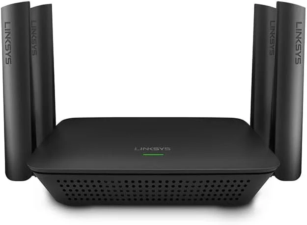 تقویت کننده وای فای سه باندی AC3000 لینکسیس RE9000، افزایش دهنده محدوده بی سیم برای خانه، 4 پورت گیگابیتی اترنت، سازگار با هر روتر وای فای (مشکی)