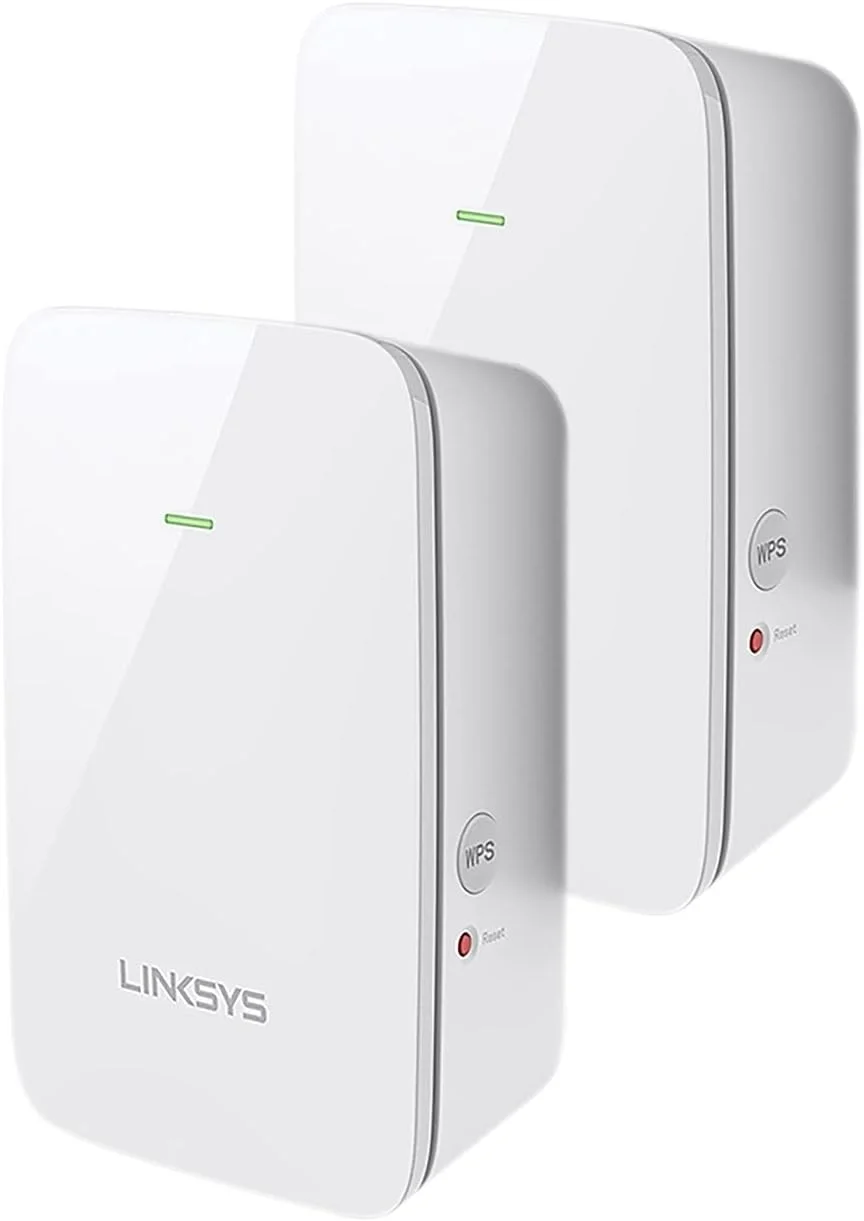 بسته دو عددی توسعه دهنده دامنه وای فای دو بانده AC1200 لینکسیس مدل RE6350