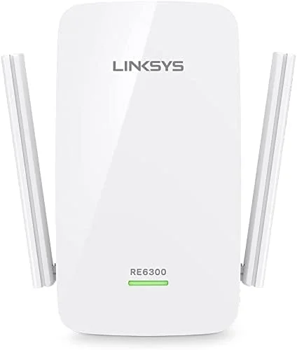 تقویت کننده برد وای فای Linksys WiFi 5، تقویت کننده دو بانده، پوشش 90 متر مربع، سرعت تا (AC750) 750 مگابیت در ثانیه - RE6300 تقویت کننده برد وای فای Linksys WiFi 5، تقویت کننده دو بانده، پوشش 90 متر مربع، سرعت تا (AC750) 750 مگابیت در ثانیه - RE6300