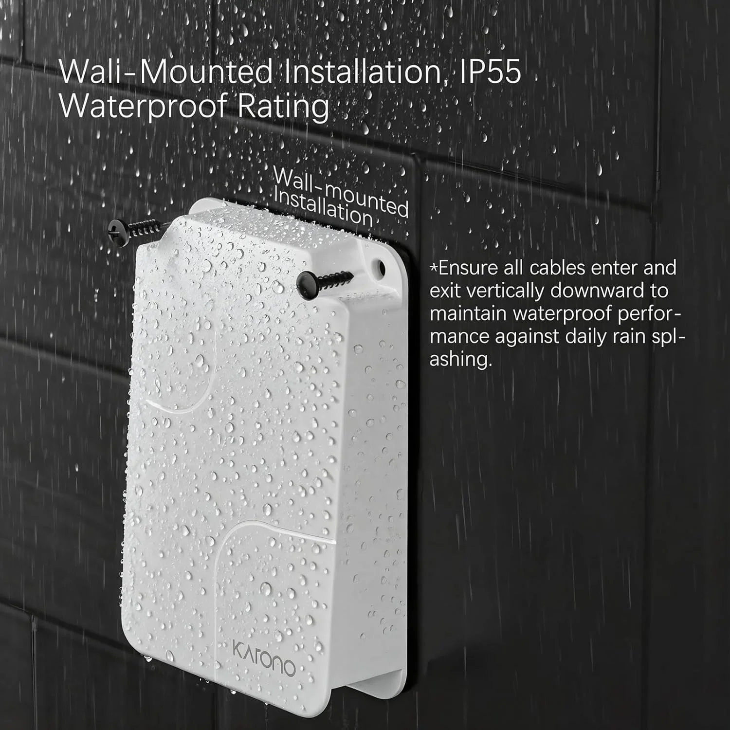 سوئیچ پاس-ترو گیگابیتی PoE ضد آب فضای باز 5 پورت، 1 پورت ورودی PoE و 4 پورت خروجی PoE با توان 90 وات، توسعه دهنده/تقویت کننده اترنت گیگابیتی، IEEE 802.3af/at/bt، نصب آسان، قابلیت نصب روی دیوار