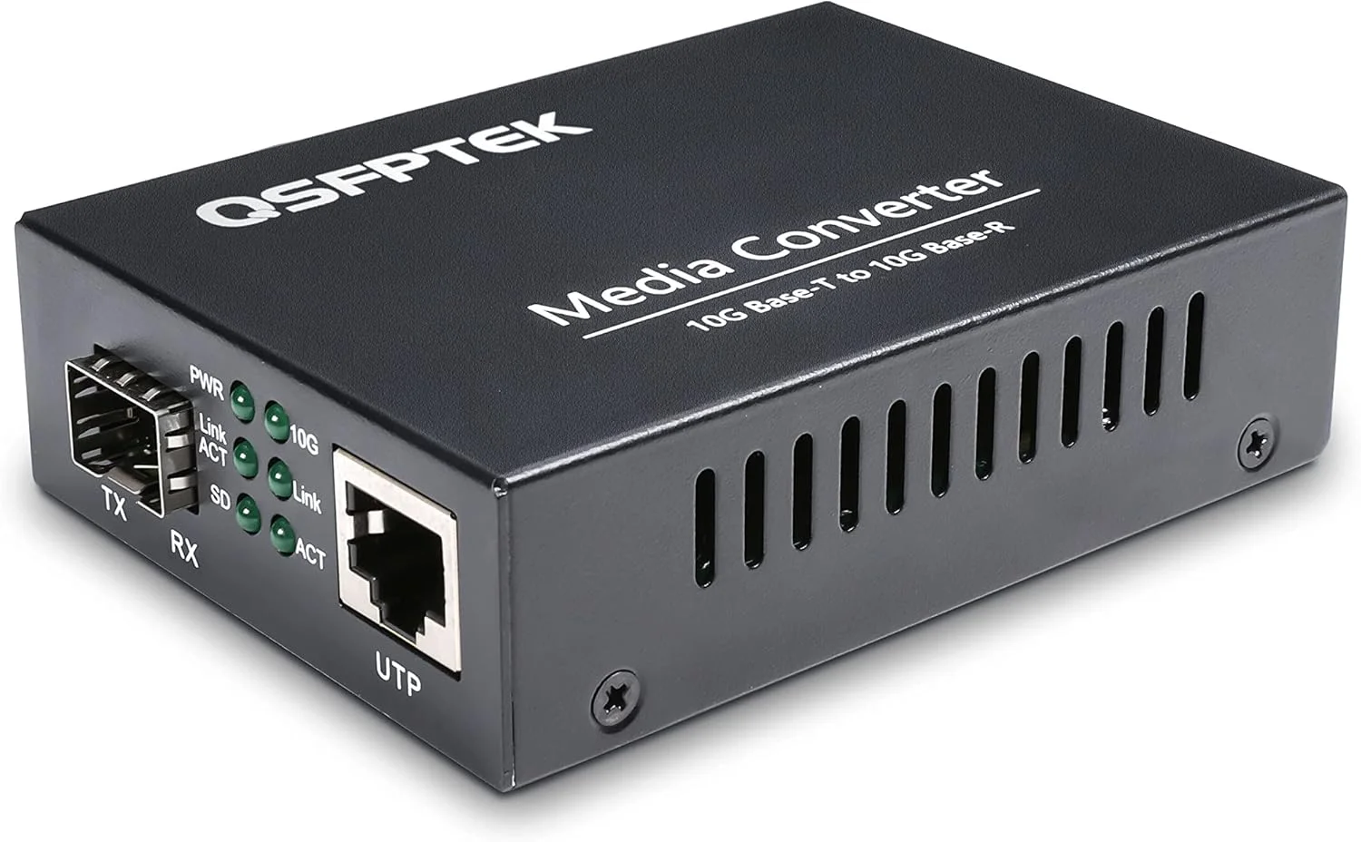 مبدل رسانه 10G SFP+ به RJ-45، مبدل فیبر نوری اترنت گیگابیتی مس UTP با سرعت 10 گیگابیت بر ثانیه، غیر مدیریتی 1x 100M/1G/2.5G/5G/10GBase-T RJ45 به 1x 10GBase-X SFP+ Slot، پشتیبانی از ماژول 10G SR/LR SFP