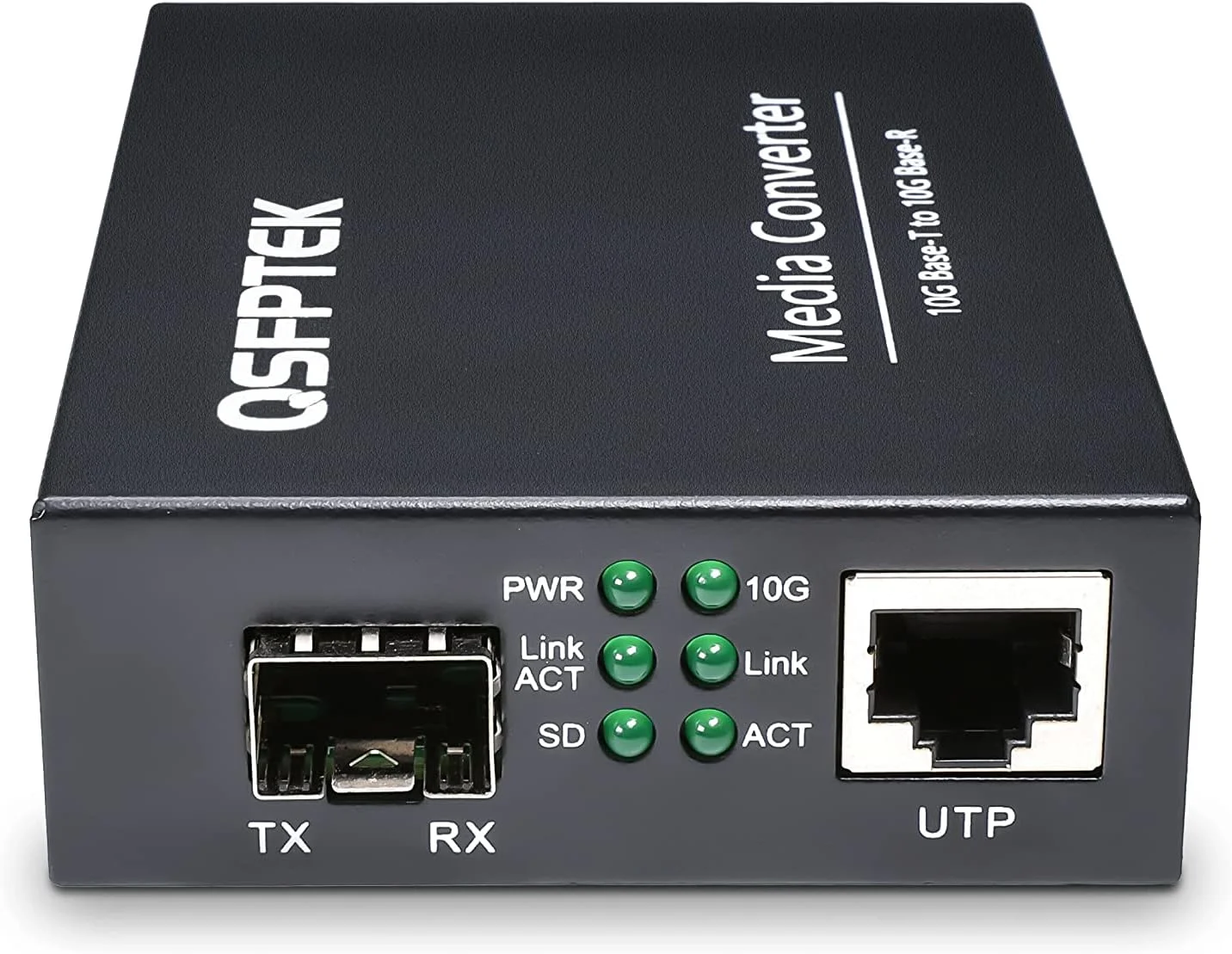 مبدل رسانه 10G SFP+ به RJ-45، مبدل فیبر نوری اترنت گیگابیتی مس UTP با سرعت 10 گیگابیت بر ثانیه، غیر مدیریتی 1x 100M/1G/2.5G/5G/10GBase-T RJ45 به 1x 10GBase-X SFP+ Slot، پشتیبانی از ماژول 10G SR/LR SFP