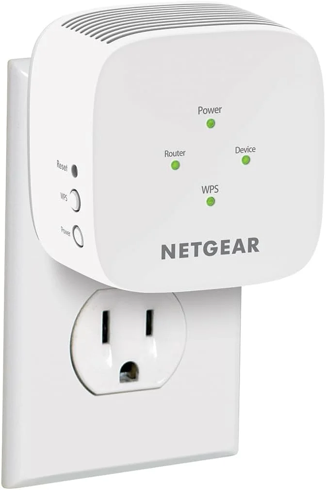 تقویت کننده محدوده وای فای مش NETGEAR (EX5000) - پوشش دهی تا 90 متر مربع و 15 دستگاه با تقویت کننده و تکرار کننده بی سیم دو بانده AC1200 (سرعت تا 1200 مگابیت در ثانیه) - طراحی جمع و جور دوشاخه دیواری