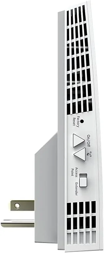 تقویت کننده محدوده وای فای مش NETGEAR EX7300 - پوشش تا 213 متر مربع و 40 دستگاه با تقویت کننده و تکرار کننده سیگنال بی سیم دو بانده AC2200 (سرعت تا 2200 مگابیت در ثانیه)، به علاوه مش رومینگ هوشمند تقویت کننده محدوده وای فای مش NETGEAR EX7300 - پوشش تا 213 متر مربع و 40 دستگاه با تقویت کننده و تکرار کننده سیگنال بی سیم دو بانده AC2200 (سرعت تا 2200 مگابیت در ثانیه)، به علاوه مش رومینگ هوشمند