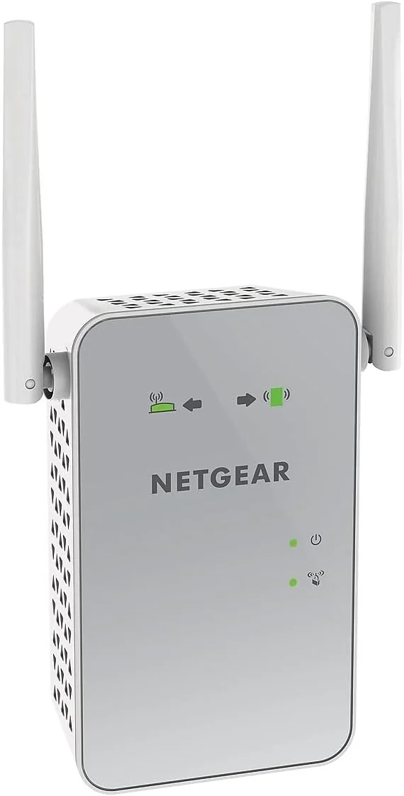 تقویت کننده محدوده وای فای مش NETGEAR EX6150، پوشش دهی تا 1200 فوت مربع و 20 دستگاه، با تقویت کننده و تکرار کننده بی سیم دو بانده AC1200 (سرعت تا 1200 مگابیت بر ثانیه)، به همراه رومینگ هوشمند مش تقویت کننده محدوده وای فای مش NETGEAR EX6150، پوشش دهی تا 1200 فوت مربع و 20 دستگاه، با تقویت کننده و تکرار کننده بی سیم دو بانده AC1200 (سرعت تا 1200 مگابیت بر ثانیه)، به همراه رومینگ هوشمند مش