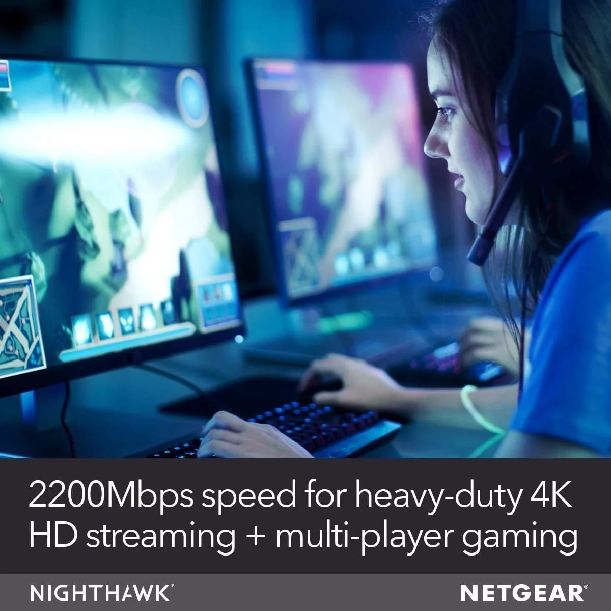 تقویت کننده محدوده وای فای مش NETGEAR EX7700 - پوشش دهی تا 2300 فوت مربع و 45 دستگاه با تقویت کننده و تکرار کننده سیگنال بی سیم سه باندی AC2200 (سرعت تا 2200 مگابیت در ثانیه)، به همراه مش رومینگ هوشمند تقویت کننده محدوده وای فای مش NETGEAR EX7700 - پوشش دهی تا 2300 فوت مربع و 45 دستگاه با تقویت کننده و تکرار کننده سیگنال بی سیم سه باندی AC2200 (سرعت تا 2200 مگابیت در ثانیه)، به همراه مش رومینگ هوشمند