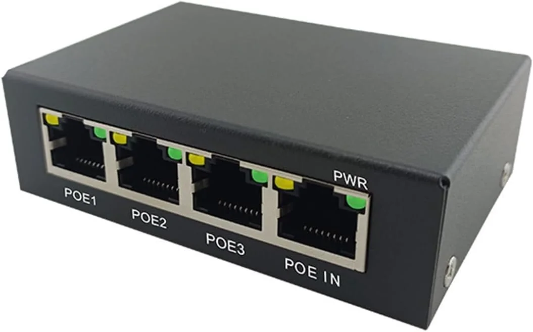 تکرار کننده POE گیگابیتی استاندارد، توسعه دهنده POE، سوئیچ شبکه سری یک ورودی سه خروجی VLAN
