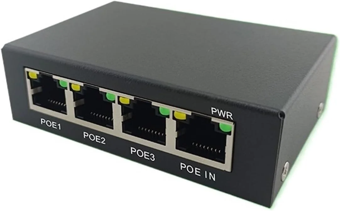 تکرار کننده POE گیگابیتی استاندارد، توسعه دهنده POE، سوئیچ شبکه سری یک ورودی سه خروجی VLAN