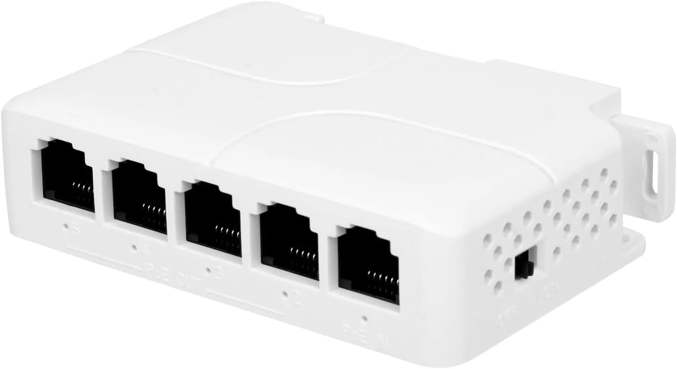 توسعه دهنده PoE چهار پورت 90W، IEEE802.3af/at/bt، تکرار کننده PoE 10/100 مگابیت بر ثانیه، گسترش 100/250 متری، خروجی 30W و 60W (حداکثر)، Plug and Play، تقویت کننده PoE با نصب روی دیوار/DIN Rail (POE5006)
