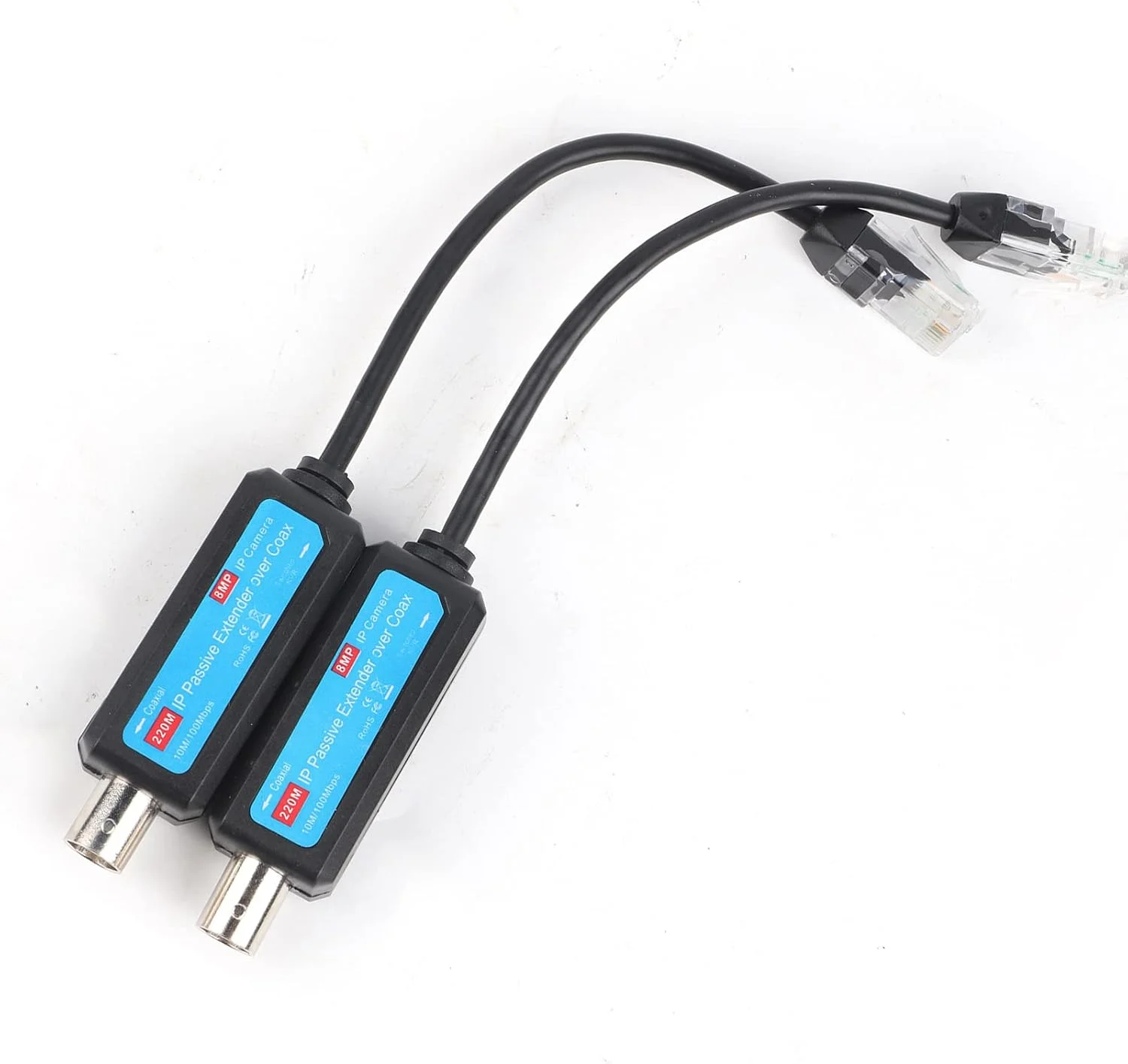 مبدل غیرفعال IP اترنت روی کواکسیال، فرستنده و گیرنده کواکسیال غیرفعال شبکه IP برای دوربین NVR تحت شبکه