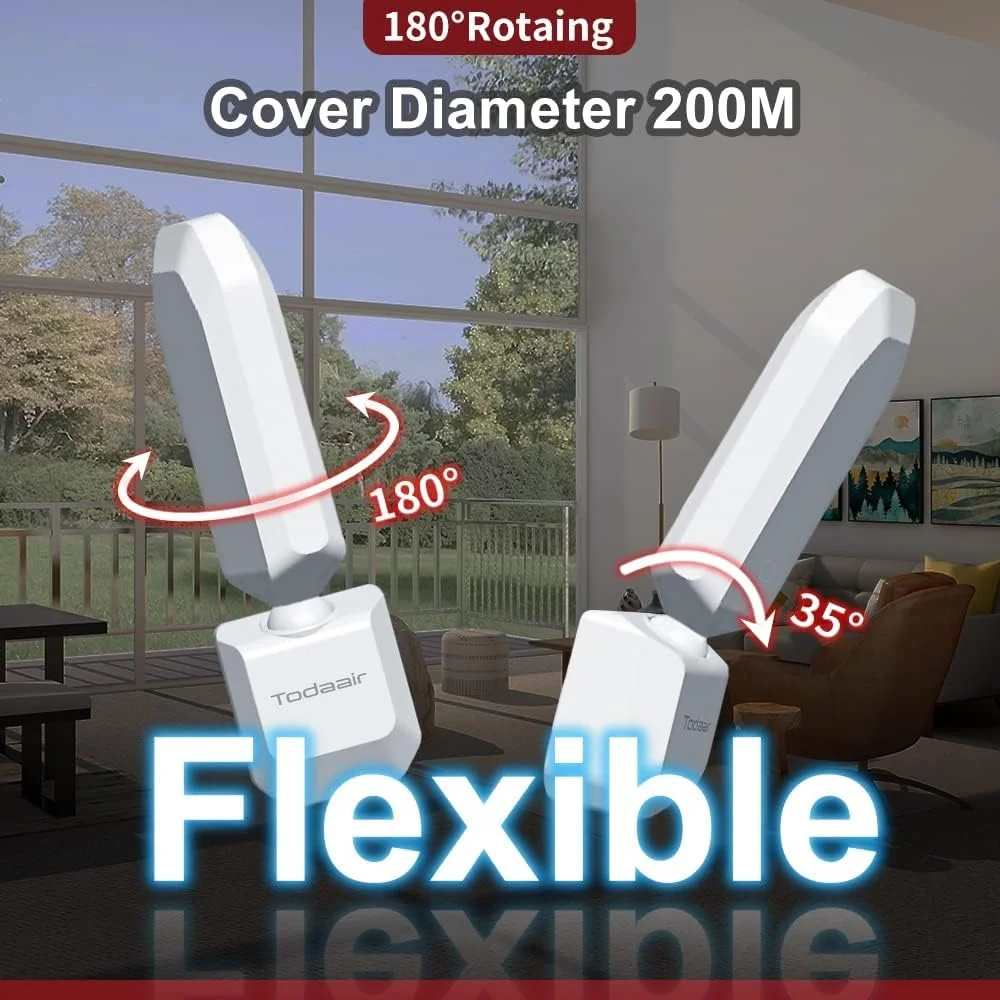 تقویت کننده WiFi | پوشش تا 325 متر مربع و 65 دستگاه | 2.4 گیگاهرتز 300 مگابیت بر ثانیه | مدیریت پنل وب | تکرار کننده بی سیم خانگی | خانه، دفتر، آپارتمان