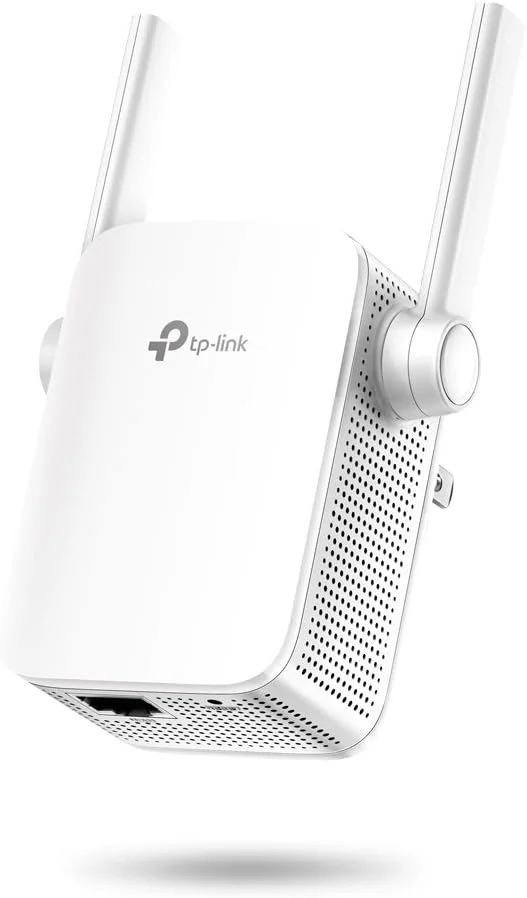 تقویت کننده وای فای TP-Link N300 (TL-WA855RE) - پوشش تا 75 متر مربع، پشتیبانی از سرعت تا 300 مگابیت بر ثانیه، تقویت کننده سیگنال بی سیم و اکسس پوینت برای خانه، تک باند 2.4 گیگاهرتز، مشکی