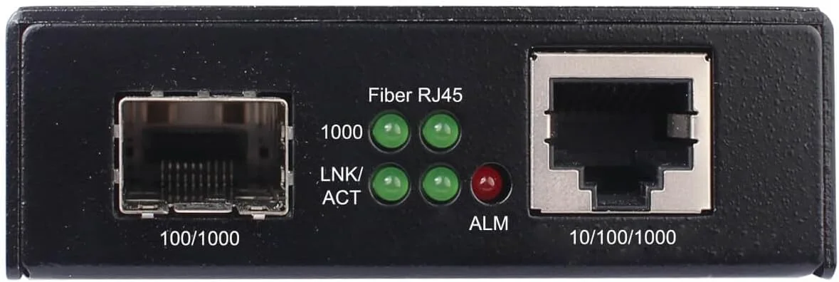 مبدل رسانه ای اترنت RJ45 به فیبر نوری SFP Tripp Lite، بدنه مقاوم، 10/100/1000 مگابیت بر ثانیه، برق AC (N785-H01-SFP)
