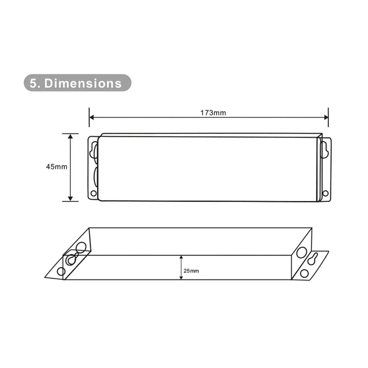 تکرار کننده LED ولتاژ ثابت فرکانس بالا ضد آب 5A x 4CH، DC 5V - 24V مناسب برای توسعه توان کنترلر PWM مختلف