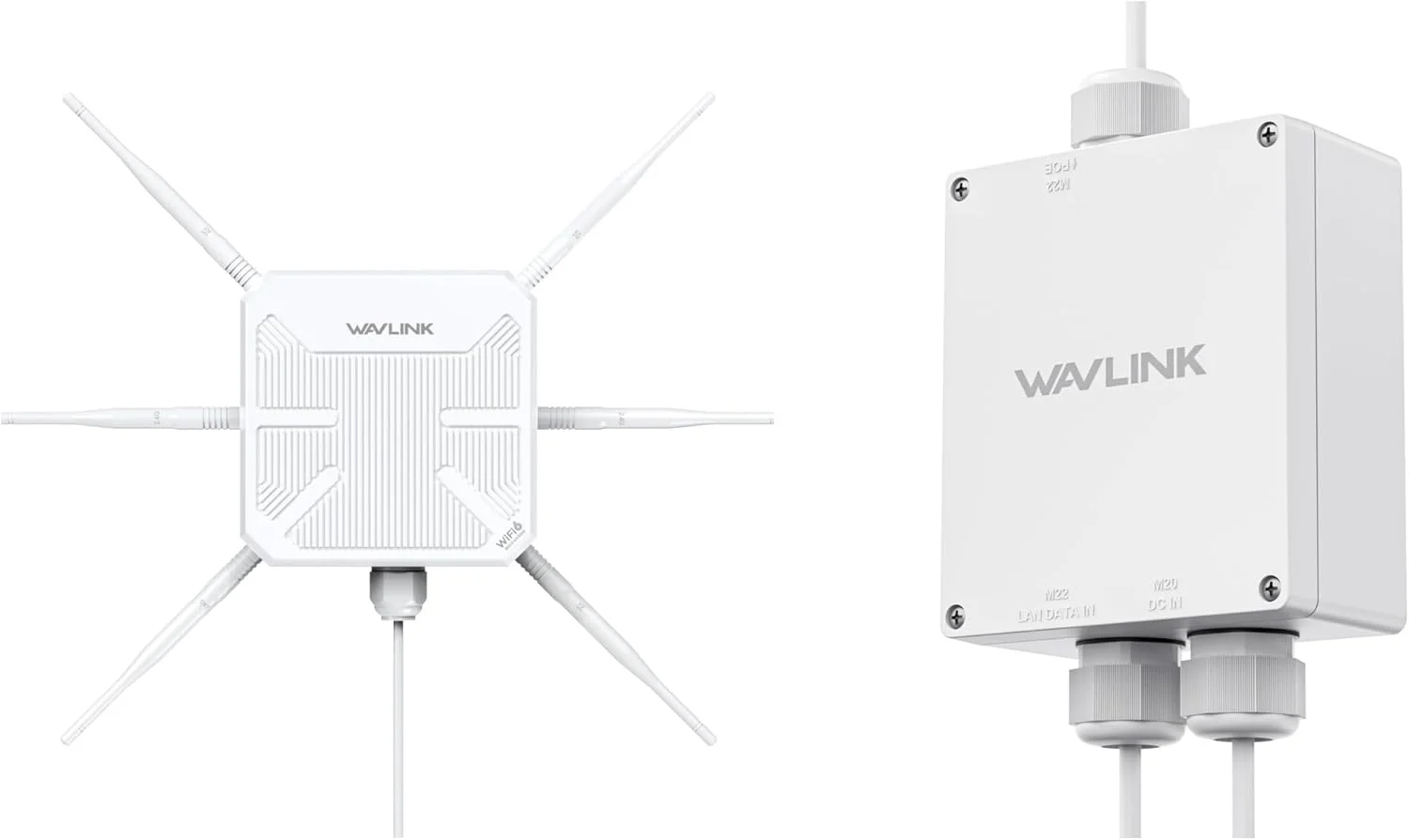 جعبه ضد آب WAVLINK برای POE با توسعه دهنده WiFi بیرونی AX3000