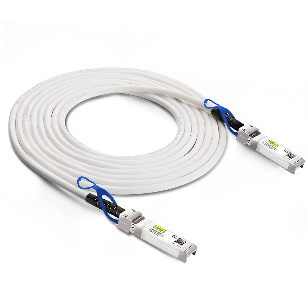 10Gtek [White 25G SFP28 SFP+ DAC Cable - 25GBASE-CR SFP28 to SFP28 Passive Direct Attach Copper Twinax Cable for Cisco SFP-H25GB-CU3M, Ubiquiti, MikroTik, Arista, Supermicro and More, 3-Meter(10ft)