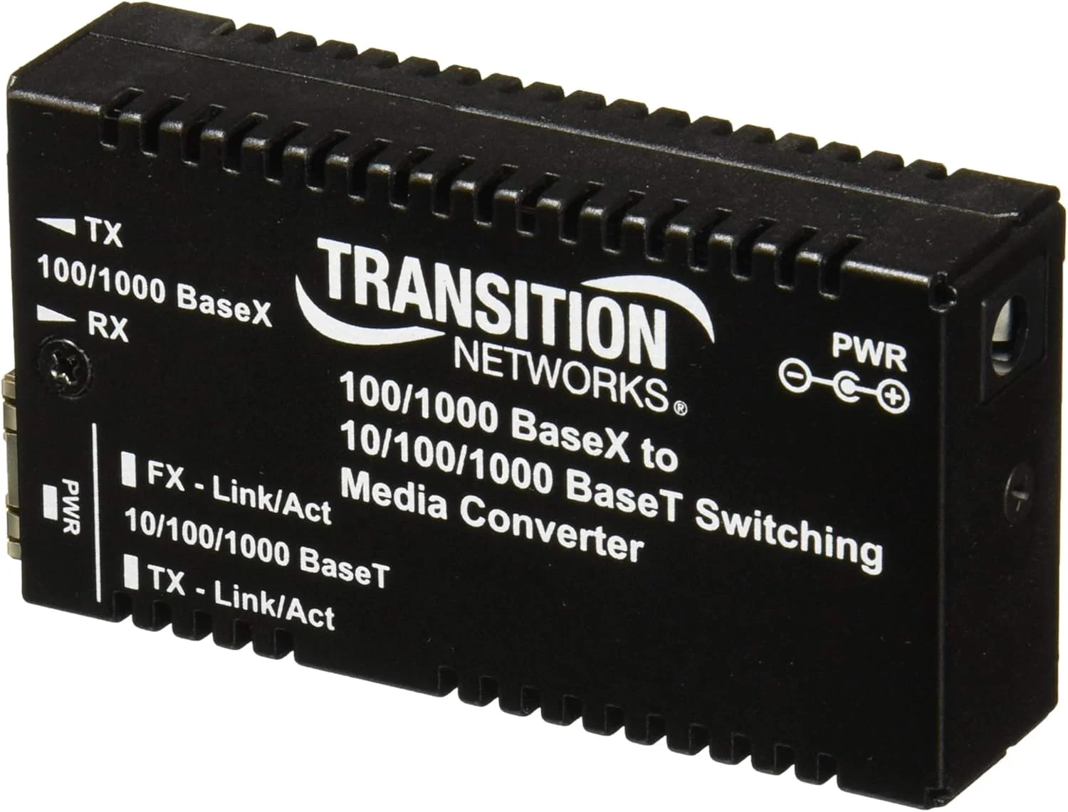مبدل رسانه فیبر اترنت گیگابیتی کوچک مستقل Transition Networks گیگ ای (M/GE-PSW-SFP-01-NA)