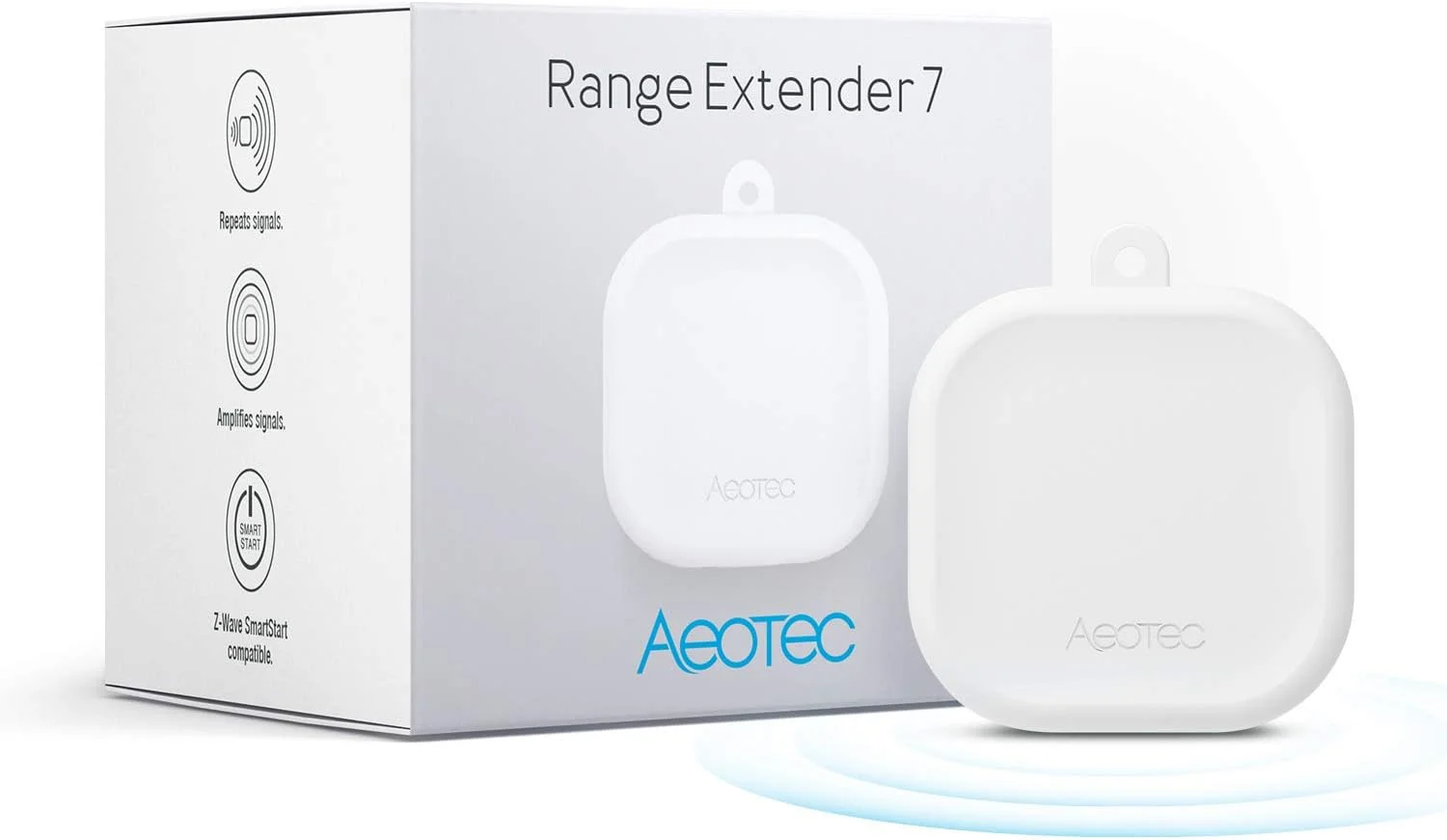 تقویت کننده برد هاب Z-Wave - Aeotec Range Extender 7 - بهبود عملکرد و برد هاب Z-Wave شما - SmartThings، Hubitat، Alarm.com، Ring و موارد دیگر - Gen7 (یک بسته)