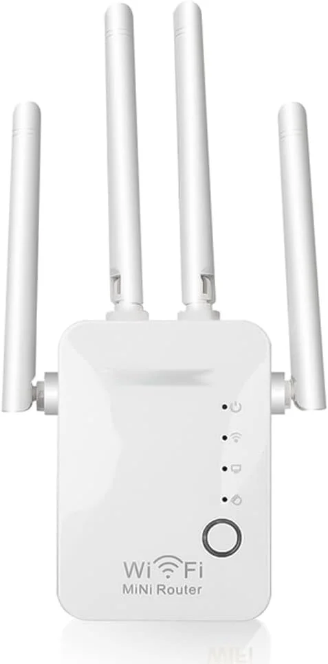 تکرار کننده روتر حالت مینی پوینت دسترسی تقویت کننده آنتن 2.4G توسعه دهنده سیگنال برد بلند (رنگ: تک رنگ)