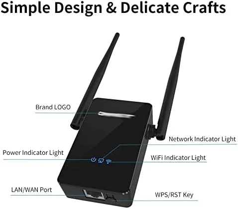 تکرار کننده روتر 300M با آنتن 10dBi تقویت کننده سیگنال 802.11N/B/G افزایش دهنده برد