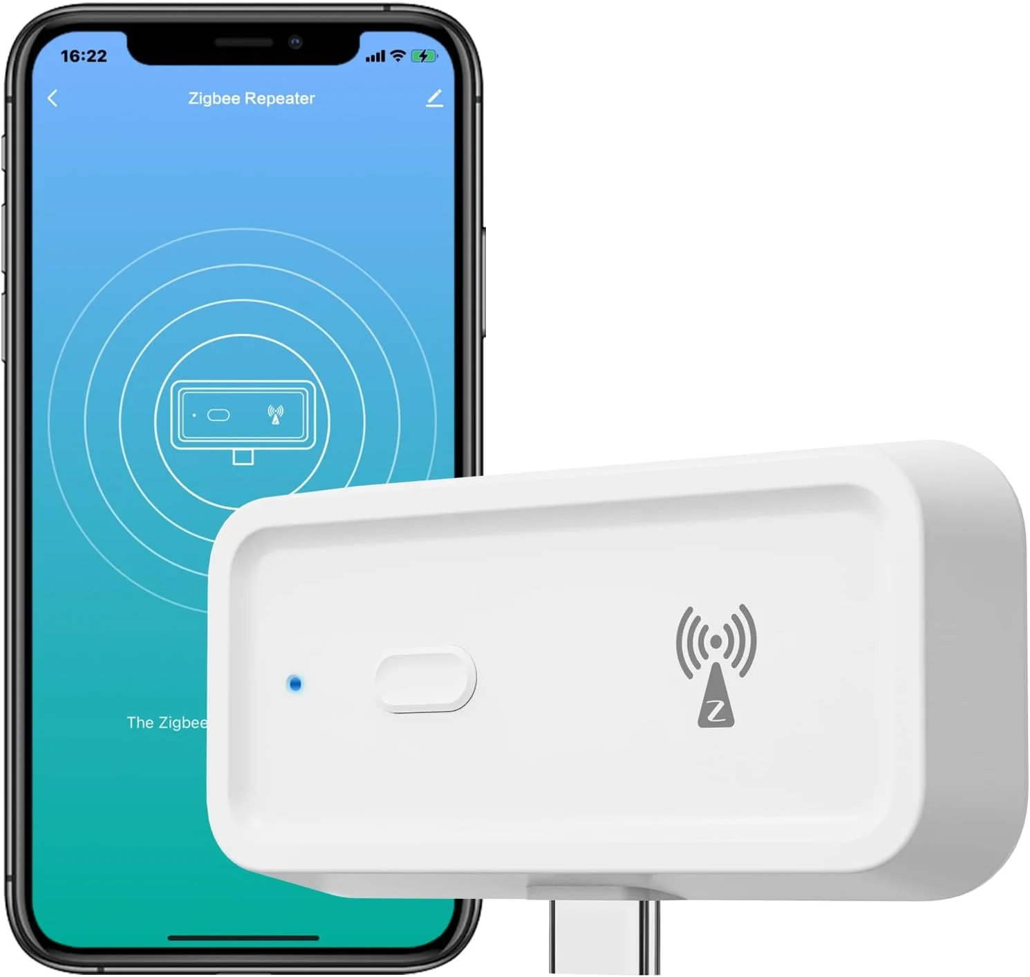 تقویت کننده برد زیگبی 3.0 با تقویت کننده داخلی، تقویت کننده سیگنال تویا زیگبی، برد بلند تا 706 متر مربع، سازگار با الکسا/دستیار گوگل، 2.4 گیگاهرتز، سفید