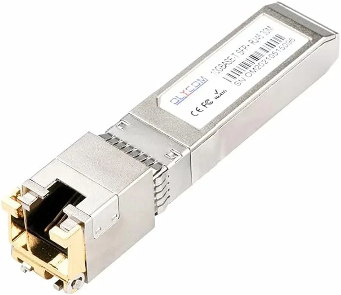فرستنده و گیرنده 10G Copper RJ-45 SFP+ 10GBase-T CAT.6a تا 30 متر سازگار با سیسکو، یوبیکویتی، نت گیر، دی-لینک، سوپرمیکرو، تی پی-لینک و سایر دستگاه های اوپن