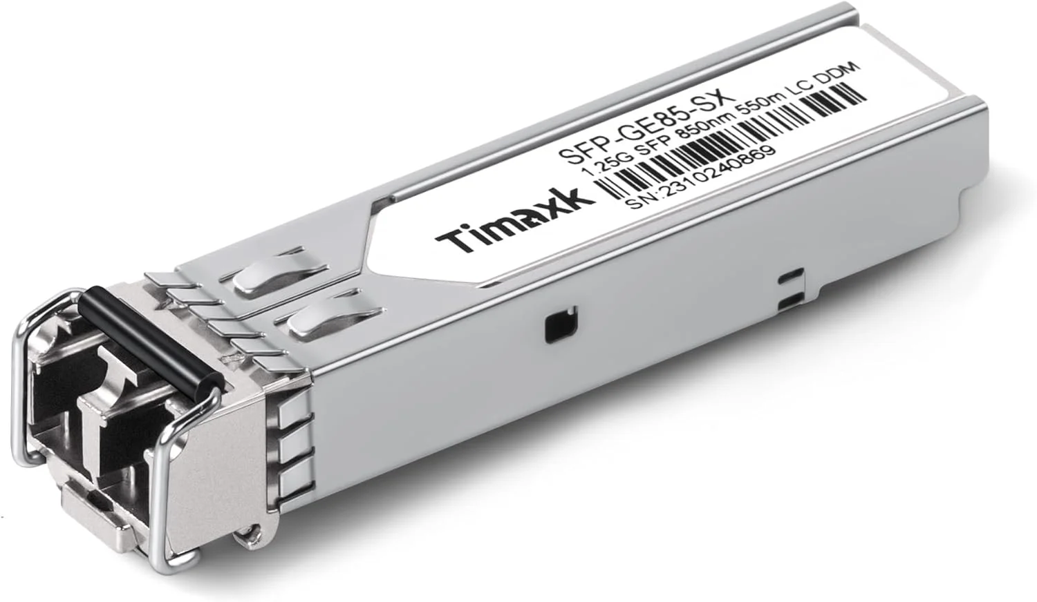 ماژول فیبر نوری 1.25G SFP 1000Base-SX، 850nm MMF، تا 550 متر، LC Multi Mode 1G سازگار با سیسکو، مراکی، یوبیکیوتی UniFi، میکروتیک، اینتل، نت‌گیر، دی-لینک، Qnap، لینکسیس و غیره