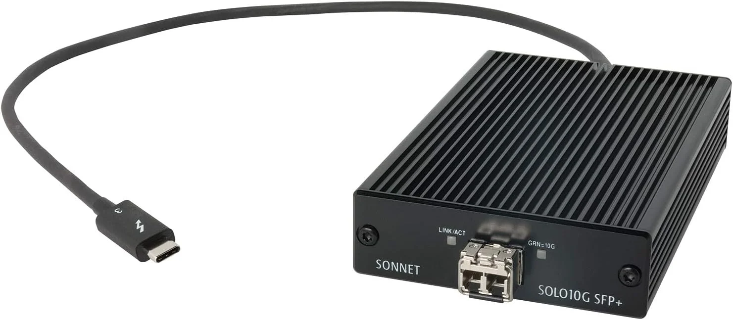 آداپتور تاندربولت 3 به SFP+ 10 گیگابیتی اترنت Sonnet Solo 10G (شامل SFP+ [SR])