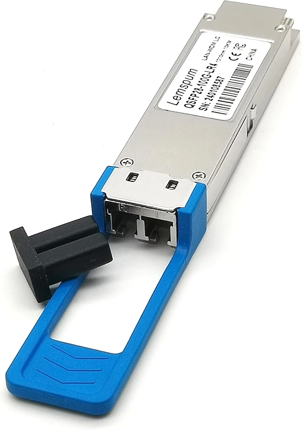 ماژول سینگل مود ۱۰۰ گیگابیت بر ثانیه QSFP28، 100GBASE-LR4، ۱۳۱۰ نانومتر، ۱۰ کیلومتر DOM، LC داپلکس، فرستنده و گیرنده نوری SMF سازگار با Arista/Brocade/Dell SFP-100G-LR4 و غیره