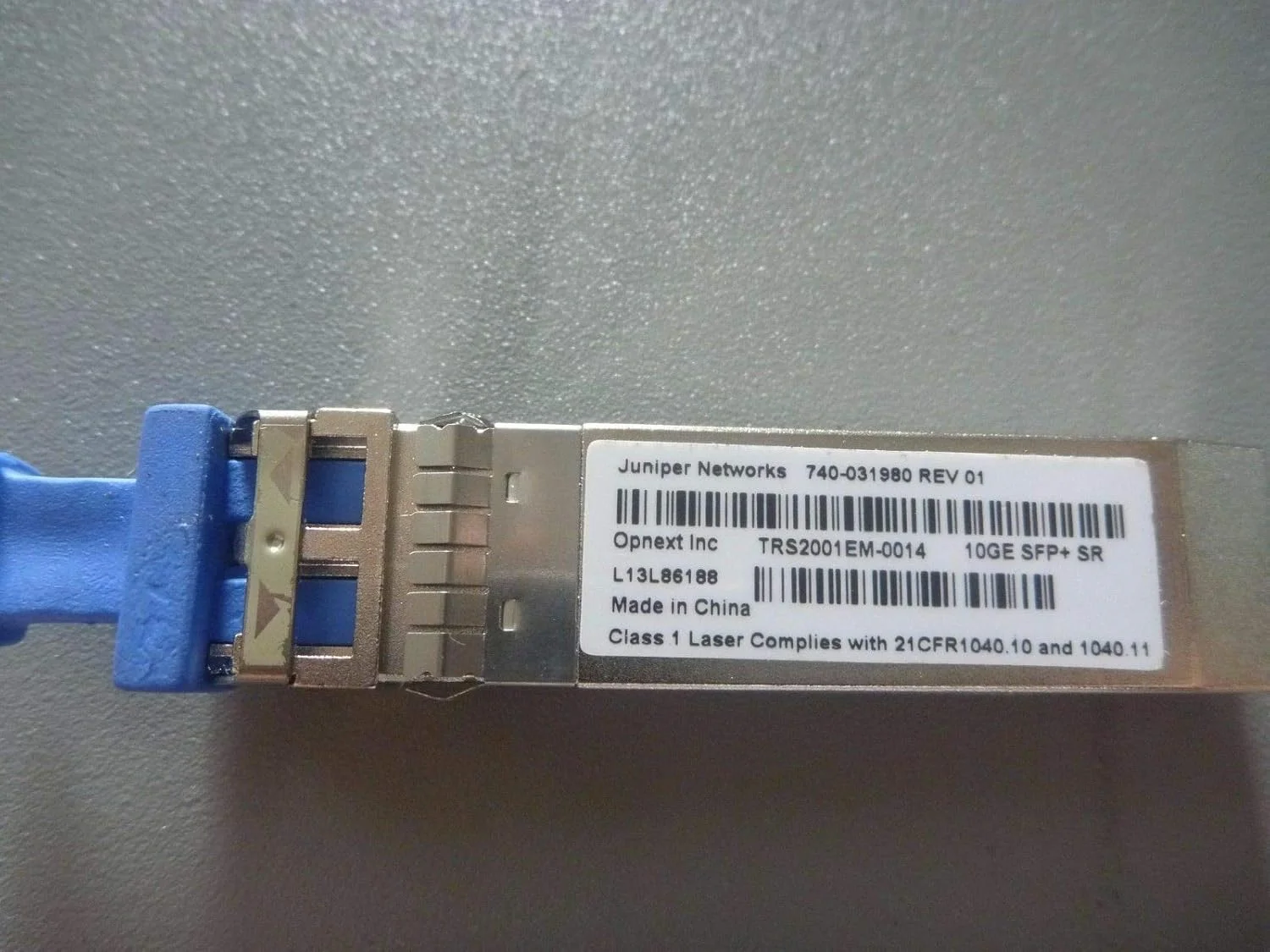 ماژول فرستنده-گیرنده JUNIPER SFPP-10GE-SR مدل COUIA4YBAA 740-031980 10GBASE-SX SFP+ 850nm سازگار با Juniper SFPP 10GE SR، فرستنده-گیرنده قابل اتصال 10GE MMF