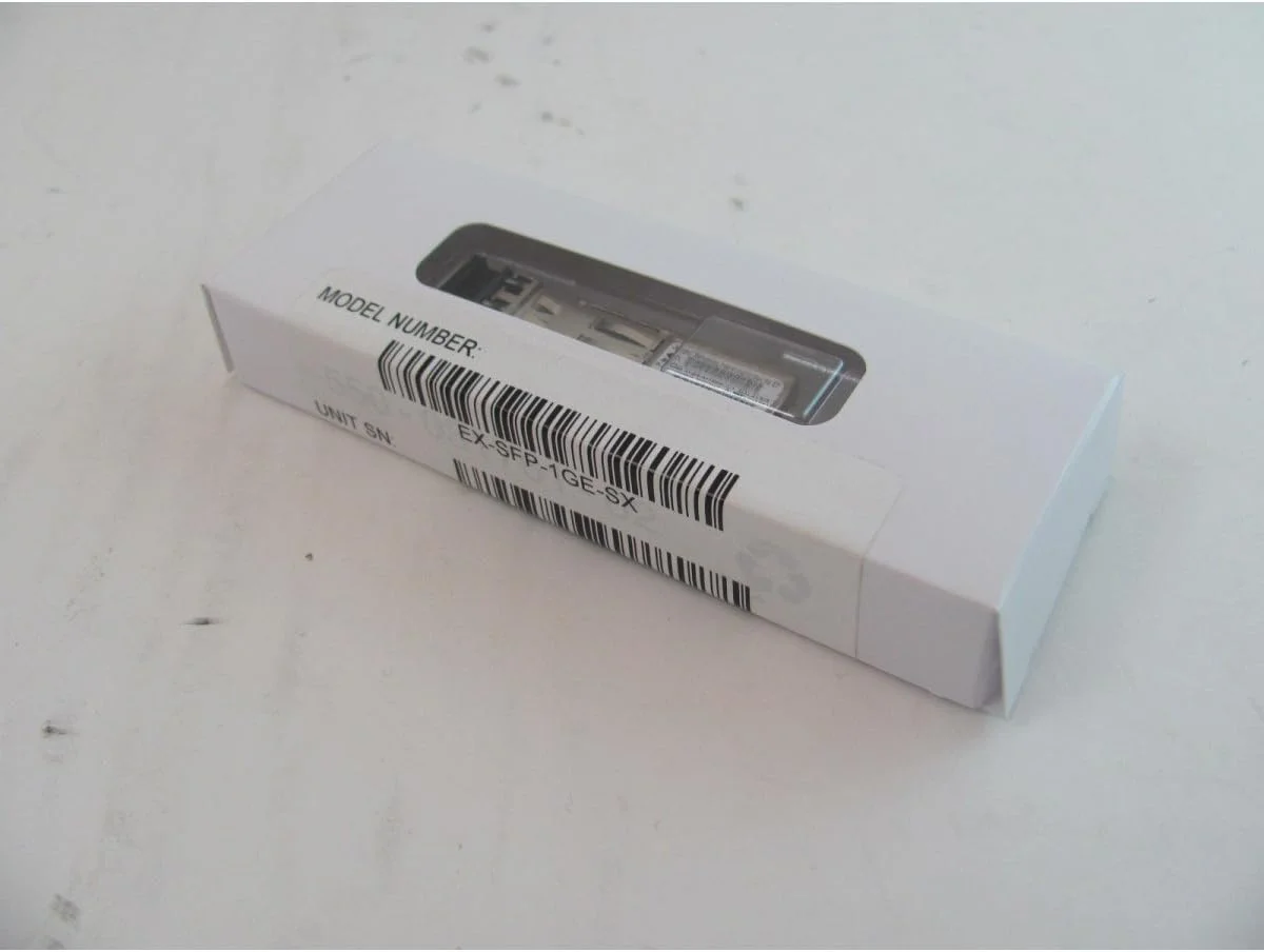 ماژول JUNIPER SFP-1GE-SX / Juniper EX-SFP-1GE-SX 1000BASE-SX SFP نو جعبه باز اورجینال 740