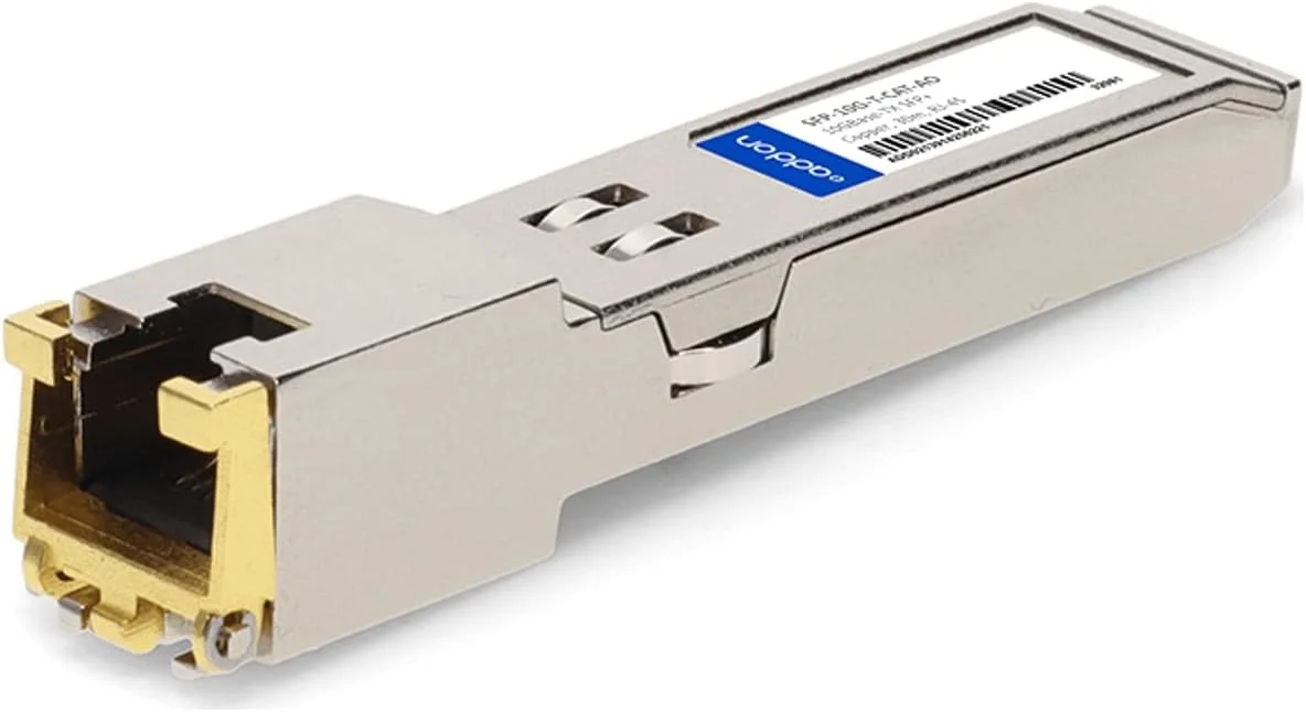 ماژول فرستنده-گیرنده SFP+ سازگار با Cisco مدل SFP-10G-T-CAT-AO، منطبق با TAA، با سرعت 100/1000/10000Base-TX