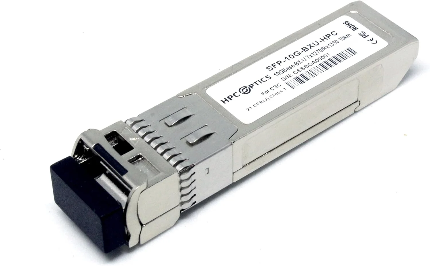فرستنده و گیرنده سازگار با سیسکو 10GBASE-BX-U 10km دو طرفه (BIDI) SFP+ مدل SFP-10G-BXU-HPC