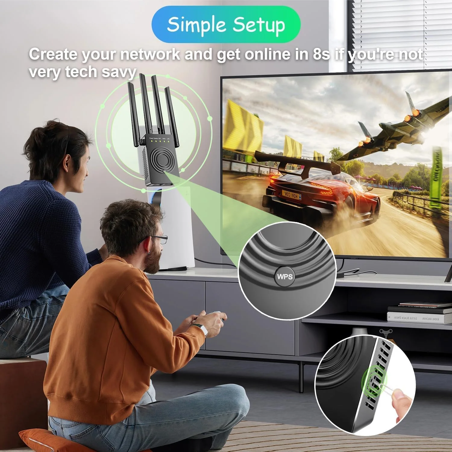 تقویت کننده سیگنال WiFi برای خانه: توسعه دهنده بی سیم محدوده پوشش اینترنت تا 929 متر مربع و 45+ دستگاه