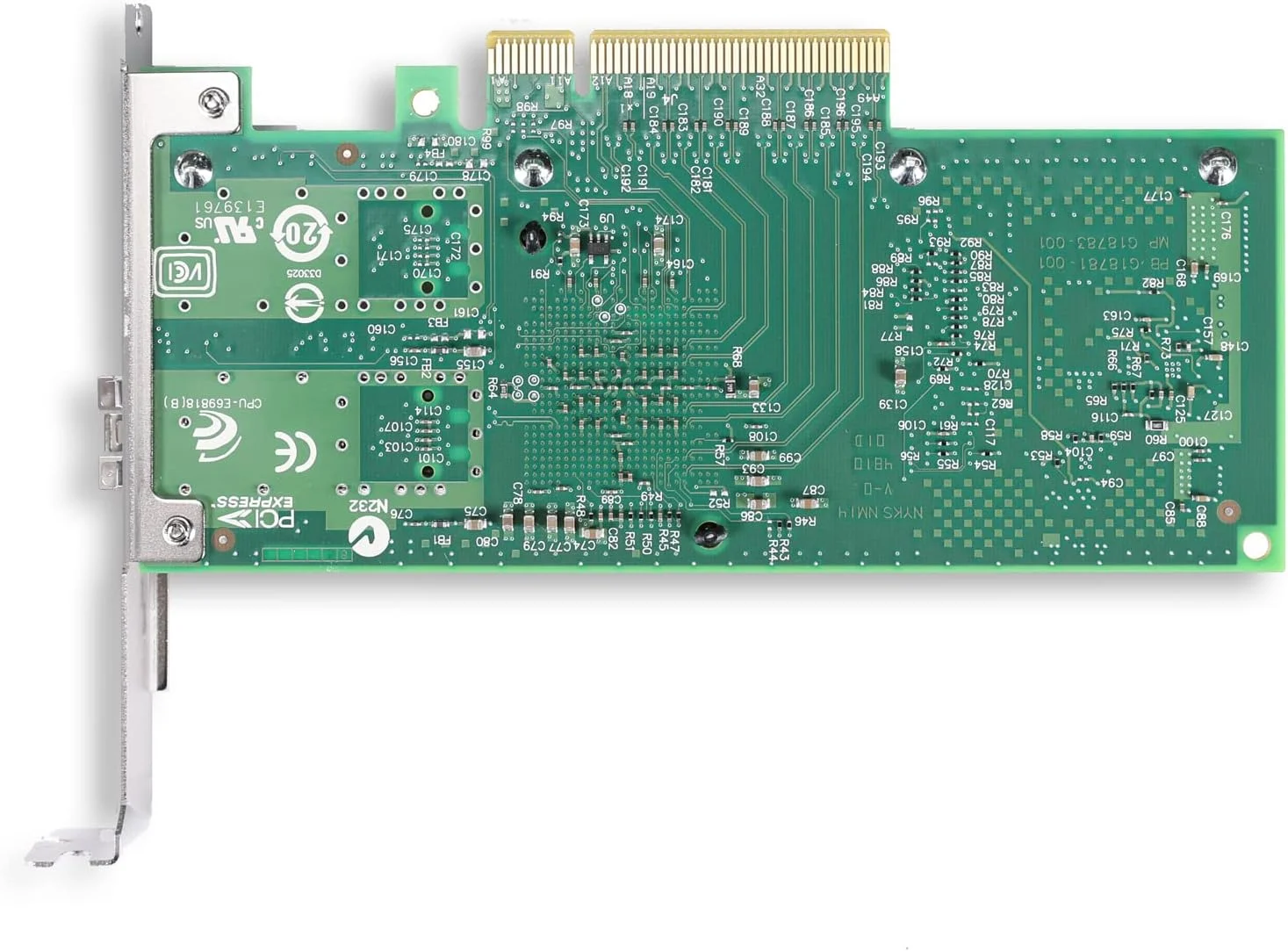 کارت شبکه 10 گیگابیتی PCI-E NIC با تراشه Intel 82599EN، تک پورت SFP+، قابل مقایسه با Intel X520-DA1، PCI Express X8، آداپتور شبکه همگرا اترنت پشتیبانی از Windows Server/Windows، Linux، Vmware