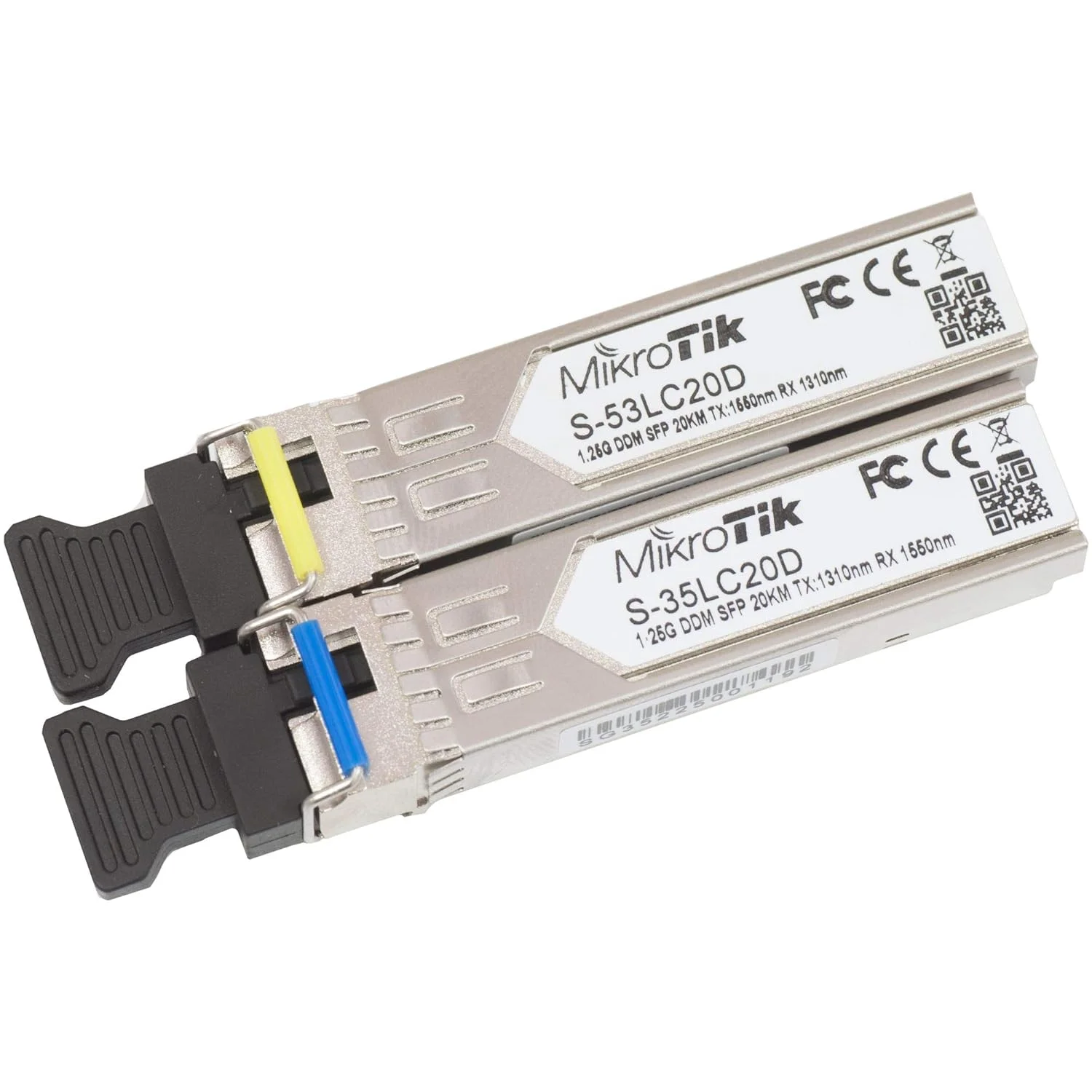 MikroTik S-3553LC20D، کیت دو ماژول SFP (1.25G)، 20 کیلومتر، Single Mode