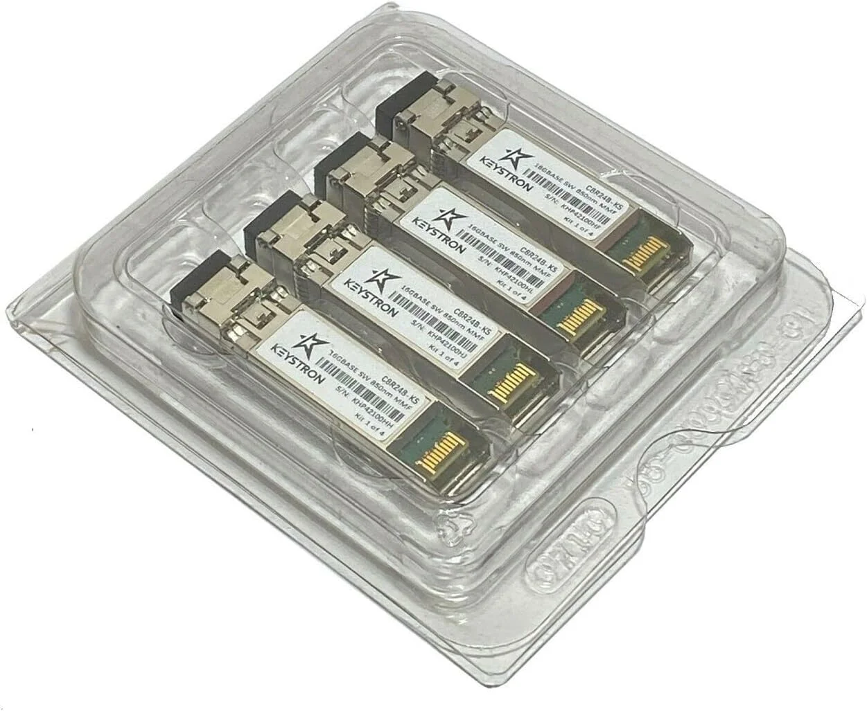 فرستنده و گیرنده HPE سازگار C8R24B MSA 16Gb Short Wave Fibre Channel SFP+ بسته 4 عددی