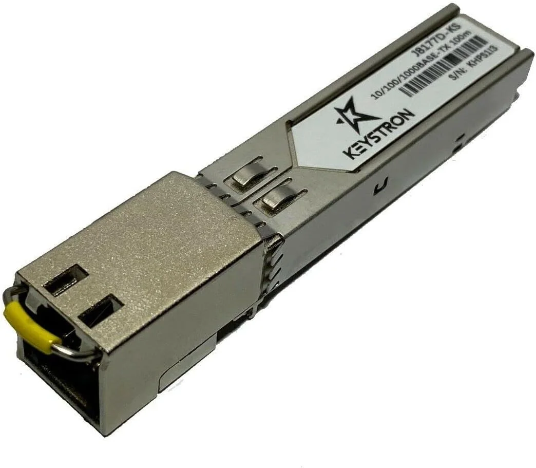 فرستنده و گیرنده 1G SFP RJ45 T 100m Cat5e سازگار با HPE Aruba J8177D - 1000Base-T