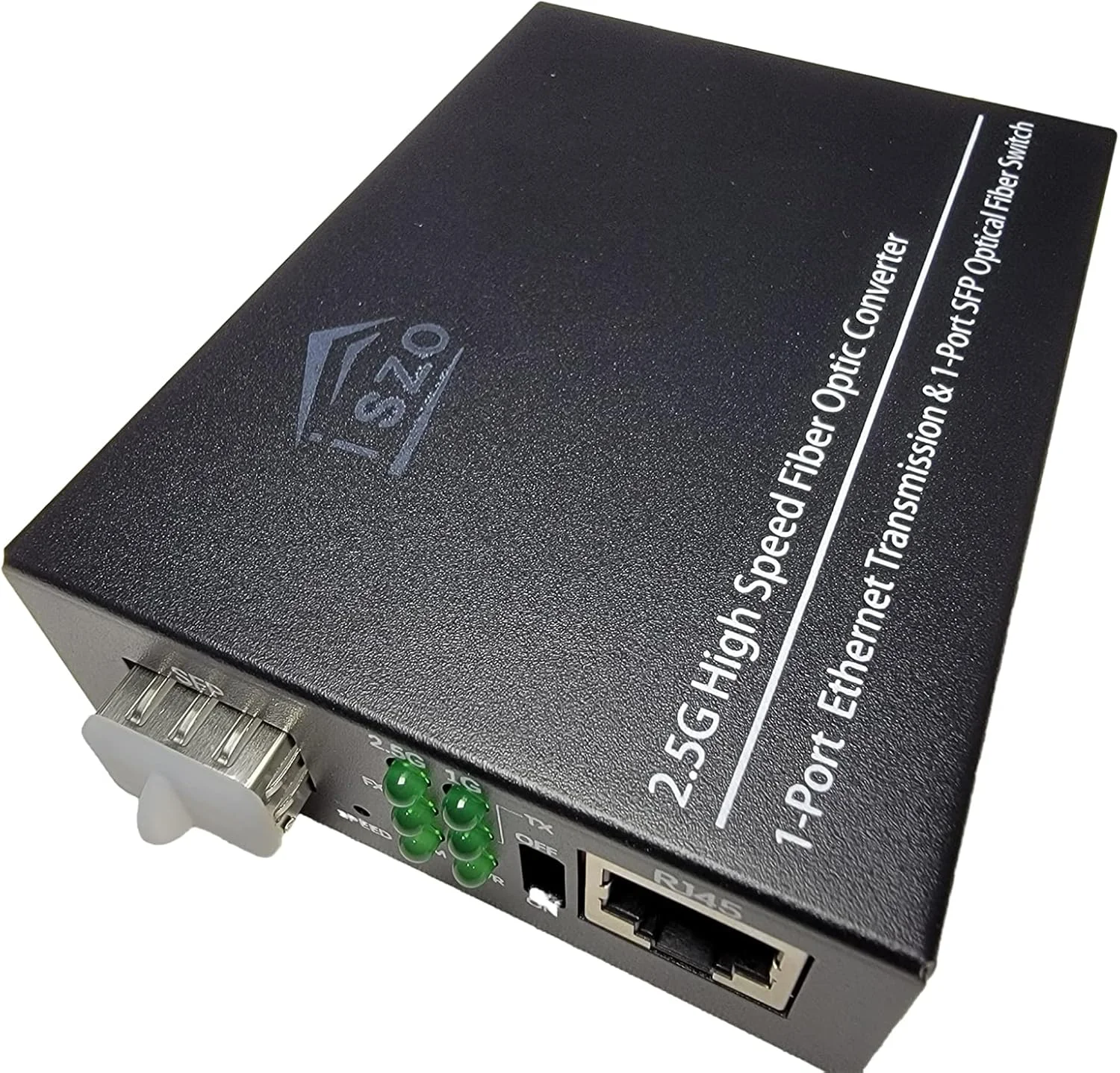 مبدل رسانه ای فرستنده و گیرنده پورت SFP ایزو 2.5G، محدوده 20 کیلومتر SM، RJ45 100M/1000M/2.5G انطباقی، دوطرفه کامل/نیمه دوطرفه، پورت TTL داخلی، همچنین با استیک های GPON SFP ONU 2.5G/1G مانند 5671A و G-010S-P و غیره کار می کند.