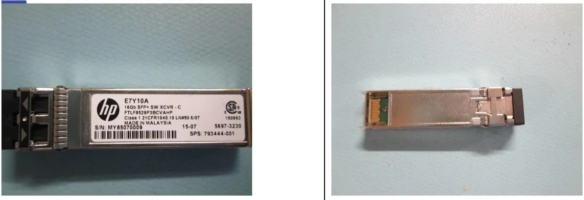 فرستنده و گیرنده تجاری موج کوتاه 16 گیگابایتی HP E7Y10A SFP+ (تک بسته)